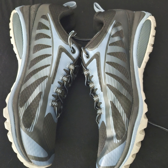 Merrell Black and Blue Athletic Shoes Worn Once - Picture 2 of 5